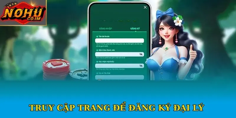 Truy cập trang để đăng ký đại lý